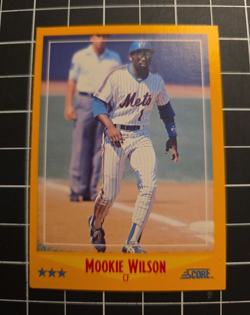 1988 Score #474 Mookie Wilson — front