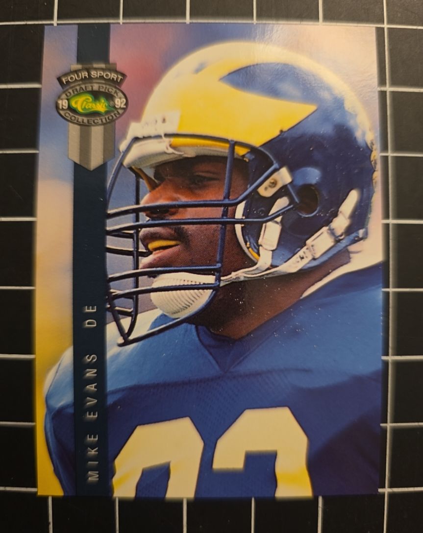 1992 Classic Four Sport Draft Pick Collection #140 Mike Evans — front