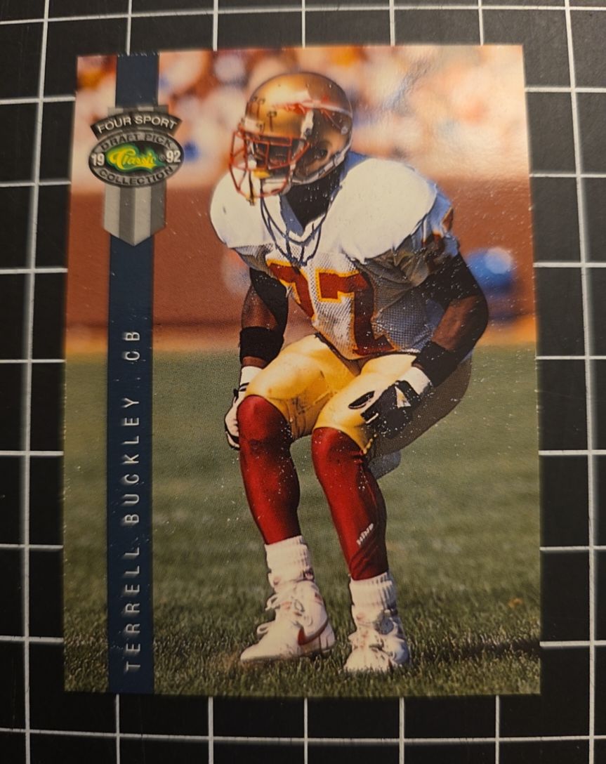 1992 Classic Four Sport Draft Pick Collection #127 Terrell Buckley — front