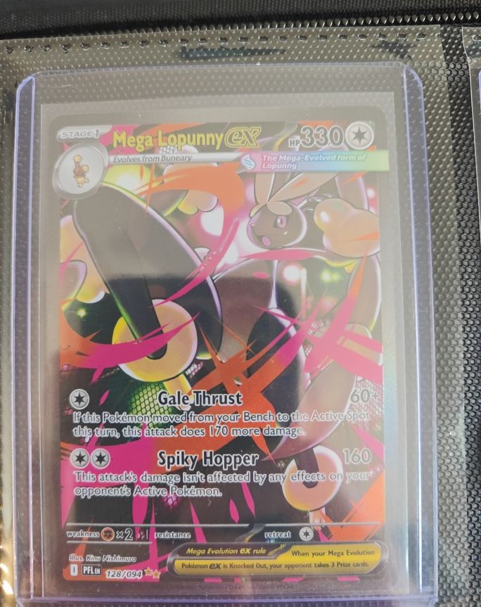 Mega Lopunny EX 128/094 Phantasmal Flames — front