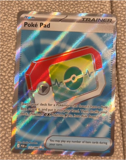2023 Pokémon Scarlet & Violet Perfect Order #113 Poké Pad — front