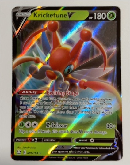 2021 Pokemon Battle Styles #006 Kricketune V — front