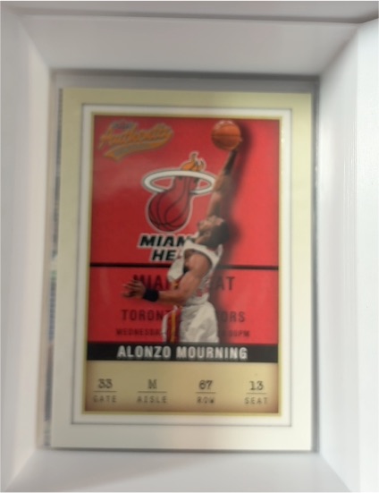 2001-02 Fleer Authentix #67 Alonzo Mourning — front