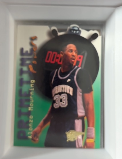 1996 Signature Rookies Primetime Powers #PT5 Alonzo Mourning — front