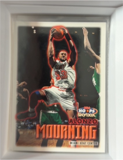 1999-00 Skybox Hoops #152 Alonzo Mourning — front