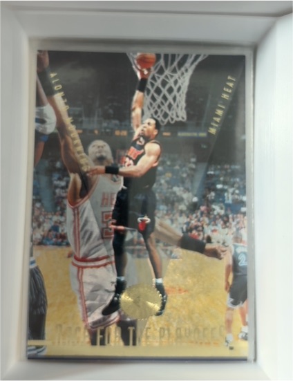 1996 Upper Deck SP Championship #131 Alonzo Mourning Race For The Playoffs — front