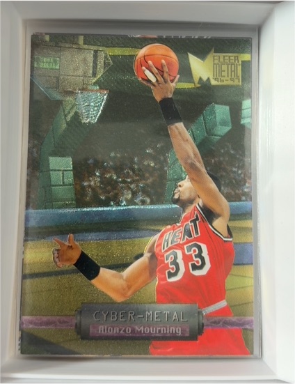 1996-97 Fleer Metal Cyber-Metal #11 Alonzo Mourning — front
