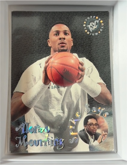 1995-96 Topps Stadium Club Spike Says #SS2 Alonzo Mourning — front