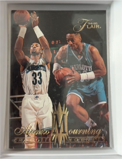 1994-95 Flair #18 Alonzo Mourning — front