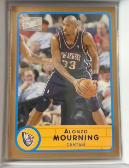 2003-04 Bazooka #164 Alonzo Mourning — front