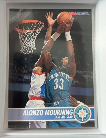1994 NBA Hoops #230 Alonzo Mourning — front