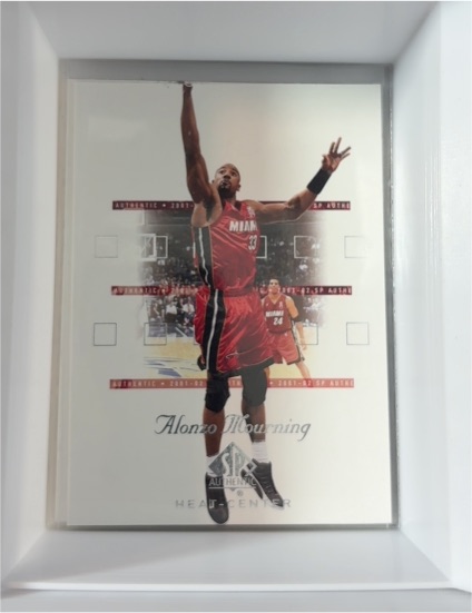2001-02 SP Authentic #45 Alonzo Mourning — front