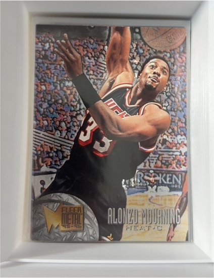 1995-96 Fleer Metal #163 Alonzo Mourning Miami Heat — front