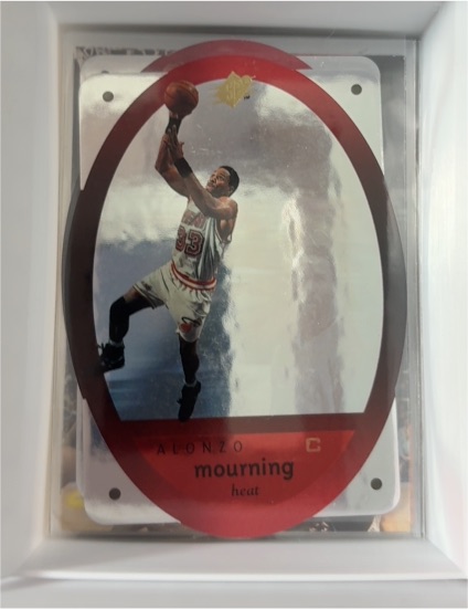 1996 Upper Deck SPx #27 Alonzo Mourning — front