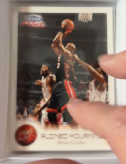 1997 Topps #1 Alonzo Mourning — front
