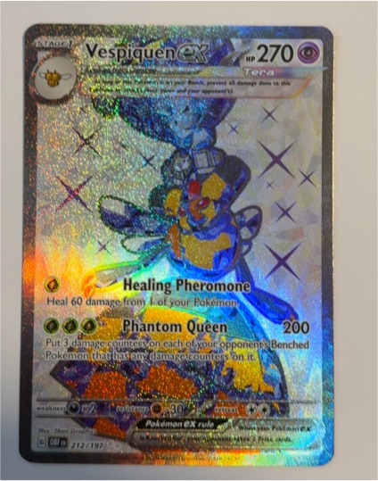 2023 Pokémon SV03 Obsidian Flames #212 Vespiquen ex — front