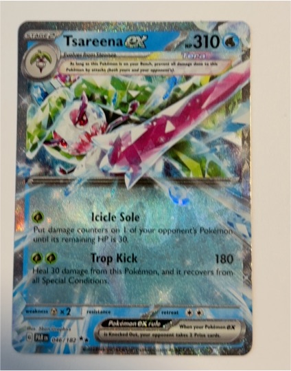 2023 Pokémon Scarlet & Violet Paradox Rift #046 Tsareena ex — front