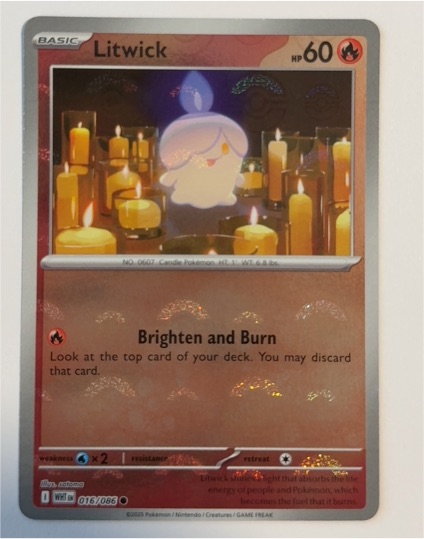 2025 Pokémon Scarlet & Violet SV: White Flare #016 Litwick — front
