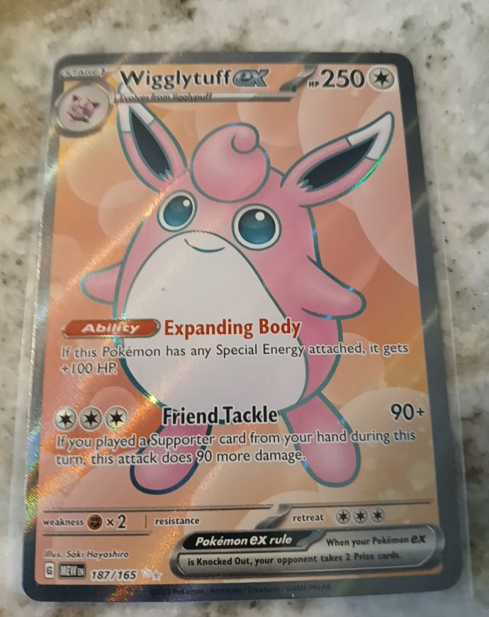2023 Pokémon Scarlet & Violet 151 #187 Wigglytuff EX — front