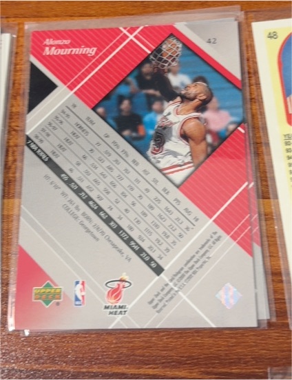 1996-97 Upper Deck Collector's Choice #42 Alonzo Mourning — front