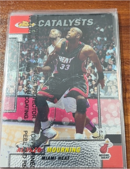 1999-00 Topps Finest #237 Alonzo Mourning — front