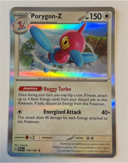 2023 Pokémon SV04: Paradox Rift #144 Porygon-Z — front