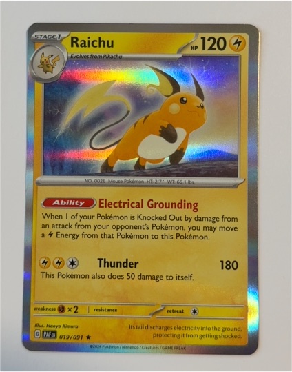 2023 Pokémon TCG #019 Raichu — front
