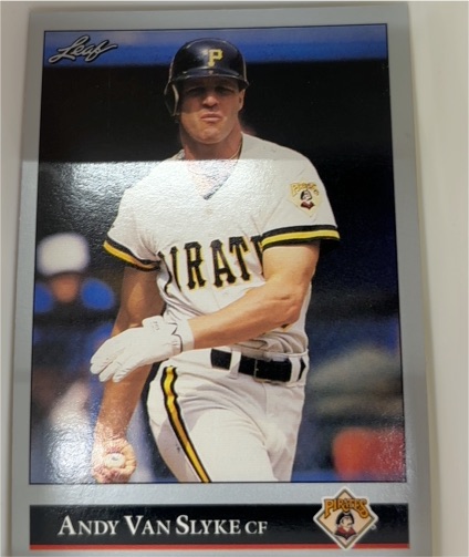 1992 Leaf #43 Andy Van Slyke Pittsburgh Pirates — front