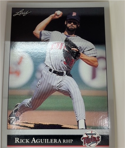 1992 Leaf #34 Rick Aguilera — front