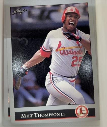 1992 Leaf #150 Milt Thompson — front