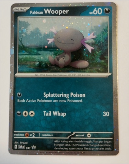 2023 Pokémon Scarlet & Violet Black Star Promo #041 Wooper — front