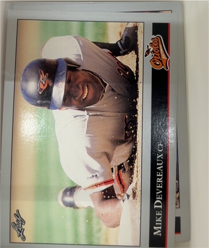 1992 Leaf #79 Mike Devereaux — front