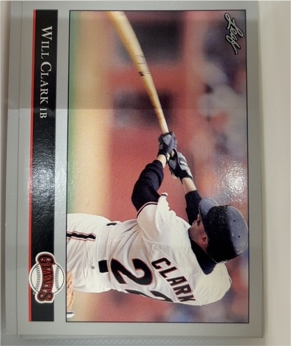 1992 Leaf #241 Will Clark — front