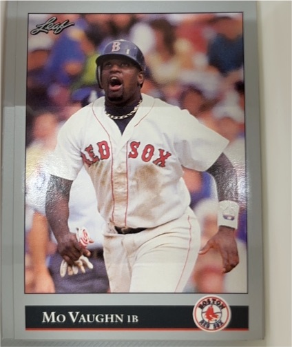 1992 Leaf #103 Mo Vaughn Boston Red Sox — front