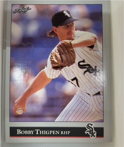 1992 Leaf #210 Bobby Thigpen Chicago White Sox — front