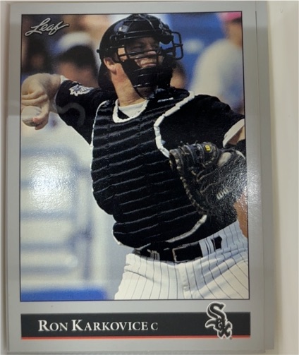 1992 Leaf #105 Ron Karkovice — front