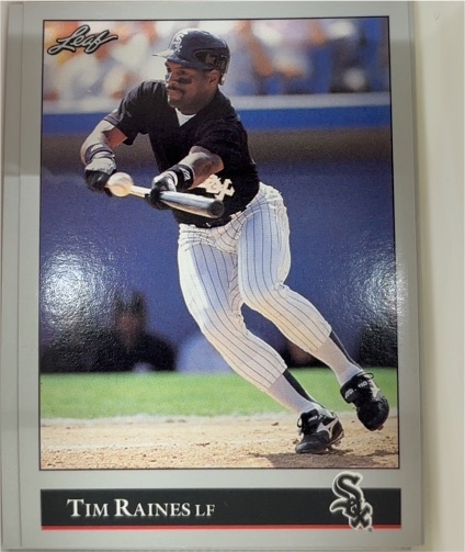 1992 Leaf #37 Tim Raines — front