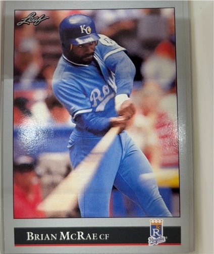 1992 Leaf #123 Brian McRae — front