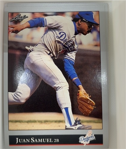 1992 Leaf #125 Juan Samuel — front