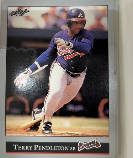 1992 Leaf #245 Terry Pendleton — front