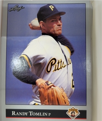 1992 Leaf #256 Randy Tomlin — front