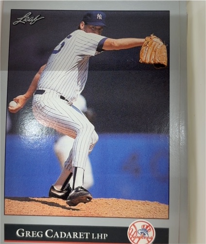 1992 Leaf #24 Greg Cadaret — front