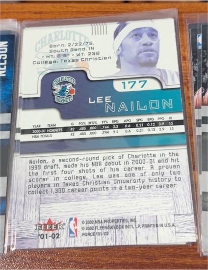2001-02 Fleer #177 Lee Nailon — front