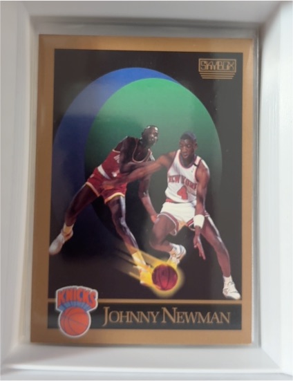 1990-91 SkyBox #190 Johnny Newman New York Knicks — front