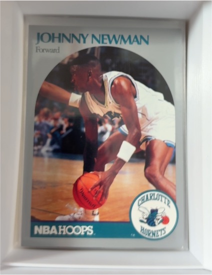 1990 NBA Hoops #403 Johnny Newman — front