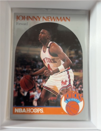 1990 NBA Hoops #206 Johnny Newman — front