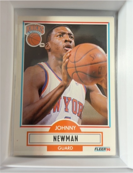 1990 Fleer #127 Johnny Newman — front