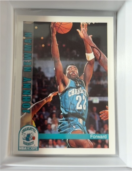 1992-93 NBA Hoops #25 Johnny Newman — front