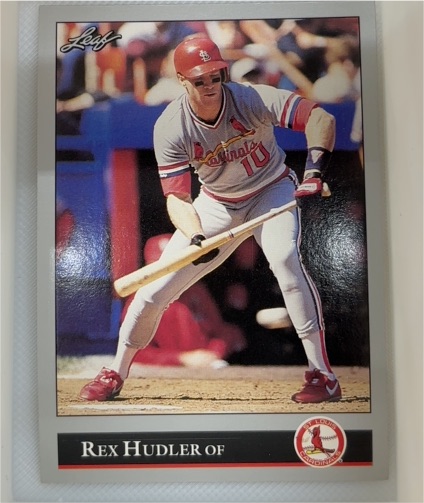 1992 Leaf #25 Rex Hudler — front