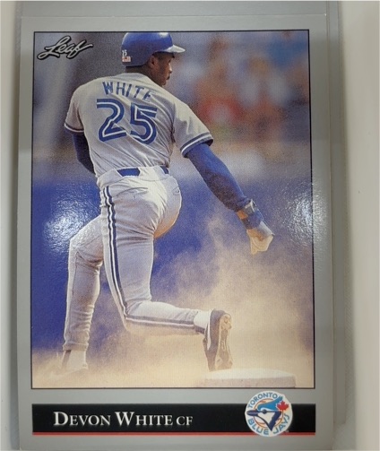 1992 Leaf #114 Devon White — front